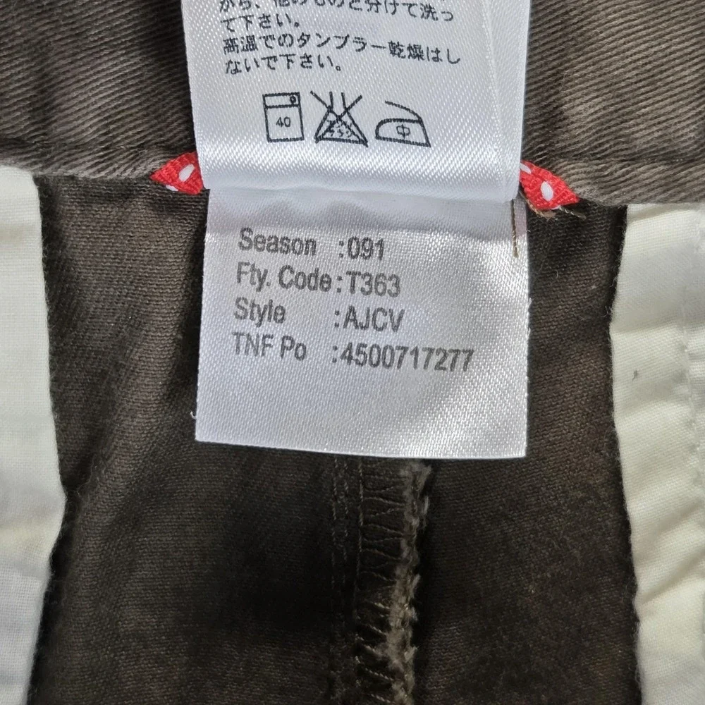 The North Face Shorts Womens 6 Brown Twill Gurkha Extended Waistband Tab